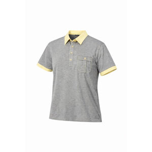 Vintage Thane Polo Shirt Mens Medium Cream/Navy Collar Pocket Airwise 60/40